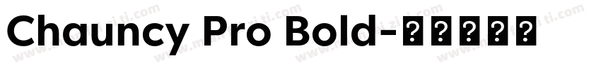 Chauncy Pro Bold字体转换